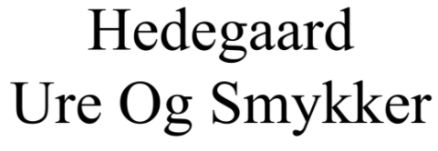 Hedegaard ure og smykker